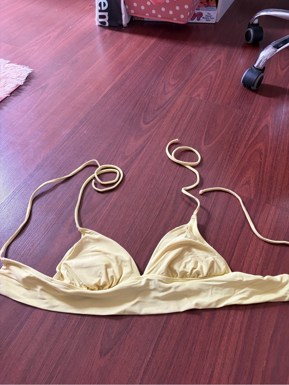 Yellow bikini top